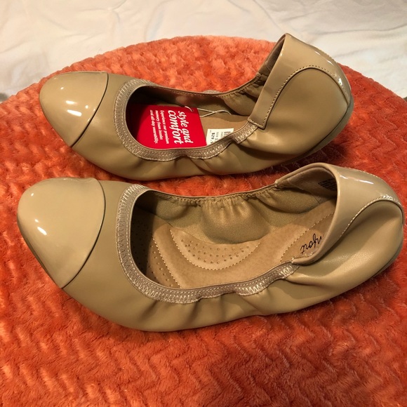 dexflex comfort women's claire scrunch flat